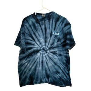 Gildan Shirt Men's XL Blue Old Bay Seasoning Short Sleeve Tie Dye 100% Cotton